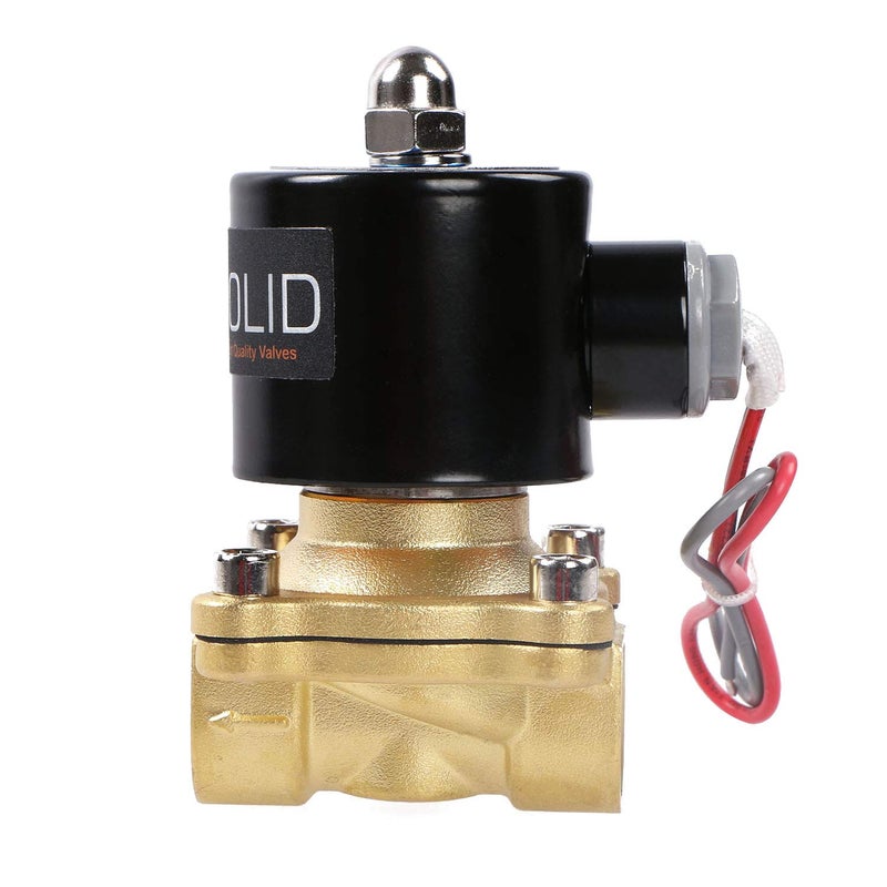 U.S. Solid 1/2" Brass Electric Solenoid Valve 24VAC VITON Seal N.C. (Air, Gas, Fuel.) - Image 3